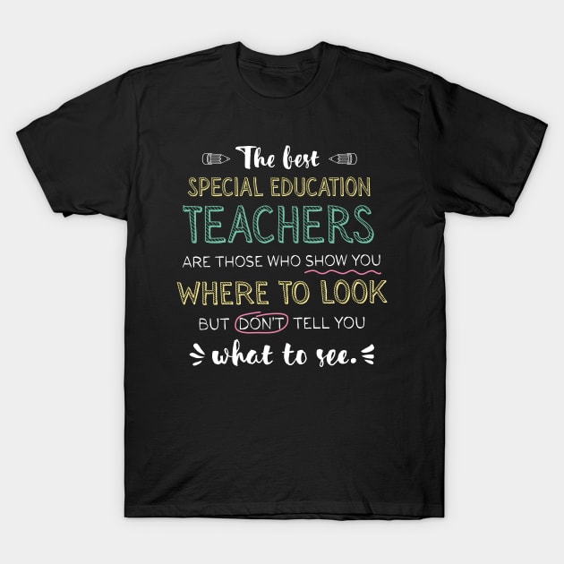 The best Special Education Teachers Appreciation Gifts - Quote Show you where to look T-Shirt by BetterManufaktur